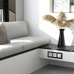 Рамка на 3 поста (черный, стекло soft-touch) Werkel W0033108 (a064574)