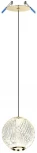 Подвесной светильник Odeon Light Crystal 5008/5LA золотой/металл/акрил LED 5W 4000K 390лм (220V, на проводе, шар)