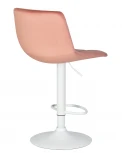 Стул барный TAILOR WHITE (пудрово-розовый велюр (MJ9-32))