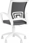 Кресло офисное Topchairs ST-BASIC-W серая ткань крестовина белый пластик УТ000036061