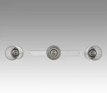 Подвесной светильник Lumion Isha 8102/3A хром/прозрачный металл/металл Е14 3*40W 220V (на проводе)