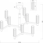 Потолочная люстра Freya Ambra FR5167PL-09BS