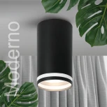 Точечный светильник накладной Wolta WSL-GU10/02BL под лампу GU10 Черный MODERNO