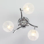 Потолочная люстра Eurosvet 3353 3353/3 хром/белый