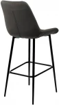 Барный стул ХОФМАН, цвет H-18 Графитовый, велюр / черный каркас M-City 688M05053