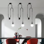 Подвесной светильник Newton Black ImperiumLoft Newton-Black01 (187975-23) (220V, на проводе, шар)