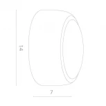 Настенный светильник Arte Lamp Eclipse A1421AP-1WH