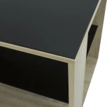 Стол журнальный BeautyStyle 5 сонома/стекло черное от фабрики Mebelik