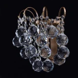 Бра MW-Light Жемчуг 232028201 (220V, хрусталь, подвески, шарики)