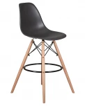 Стул барный DSW BAR (ножки светлый бук, цвет тёмно-серый (GR-04))