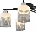 Потолочная люстра Escada Torenia 1132/5P 5x60Вт E27, металл/стекло, черный/хром, матовый/дымчатый (220V)