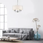 Подвесная люстра Bovilla 10175/5PL E14*40W Chrome (220V, на цепи, круглые)