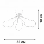 Потолочная люстра Vitaluce V3927-0/6PL (220V)