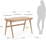 Компьютерный стол La Forma (ex Julia Grup) Julia (Дерево,МДФ,Ясень)