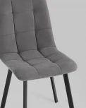 Стул Stool Group Oliver Square велюр темно-серый УТ000034880