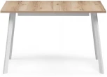Стол раскладной Notta Колон Лофт 120 25 мм дуб делано светлый / белый матовый 489644