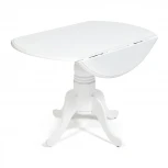 Cтол обеденный CLIFF (mod. 4242PE-30 WH-T/B) белый (дерево гевея, МДФ)