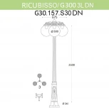Наземный фонарь Fumagalli GLOBE 300 G30.157.S30.BZF1RDN (220V, фонарь, шар, IP55)