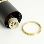 Подвесной светильник Feron ML1868 Barrel ZEN levitation 48447 MR16 35W, 230V, чёрный, золото (на проводе, круглые)