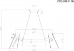 Подвесная люстра Zortes Dallas ZRS.90611.06 (220V, на тросе, IP21)