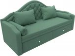 Диван детский прямой Сойер (Зеленый/Рогожка) Лига Диванов арт.123171