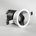 Встраиваемый светодиодный светильник Elektrostandard Inlin 25090/LED 10W 3000K белый/хром Inline (220V, круглые)