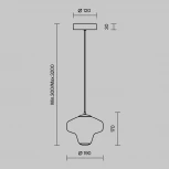 Подвесной светильник LED Maytoni Sirocco MOD359PL-L6BS3K (220V, на проводе, круглые)