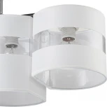 Потолочная люстра на штанге Escada Fantasy 641/4P 4х60Вт E27, металл/ткань, черный (220V)