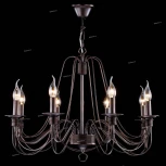 Подвесная люстра Freya Velia FR2046-PL-08-BR (220V, на цепи, подсвечник, свеча)