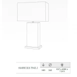 Интерьерная настольная лампа Lucia Tucci Harrods T943.1 (220V, узор с кругами)