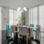 Подвесная люстра Arte Milano Amalfi-8544 338544/5 WT+SL (220V, на цепи)