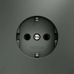 Розетка с заземлением (титан) Voltum S70 VLS040106