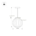 Уличный подвесной светильник Arlight LGD-PEARL-HANG 030004 (LED, 220V, на проводе, шар, IP65)