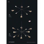 Подвесная люстра Nowodvorski Rod 9734 (220V, на цепи, молекулы)