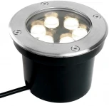 Встиваемый светодиодный свтельник (грунтовый) Feron SP2802 48346 6W, AC12-24V, низковольтный, 4000К, металлик, вн.диаметр: 90m, IP67