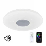 Потолочный светильник RGB круглый Citilux Light & Music MP3 CL703M60 (LED, 220V, пульт управления, управление смартфоном, голосовое управление, умный дом - Алиса, Маруся, Сири, круглые)
