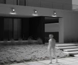 Прожектор уличный светодиодный с датчиком движения Maytoni Flood FL001-L50B6KSR (220V, IP65)