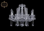Подвесная люстра Art Classic 11.12 11.12.8.165.Cr.Sp (220V, хрусталь, на цепи, подсвечник, свеча)