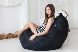 Кресло мешок Dreambag Груша Черное (Оксфорд) (2XL, Классический) 5000931
