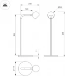 Светильник настольный SP-OTTORI-TAB-6W Warm3000 (BK, 30 deg, 230V) (Arlight, IP20 Металл) 051020 (LED)