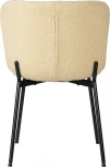 Стул обеденный Dobrin MILO (черные ножки, кремовый букле (UF992-02))