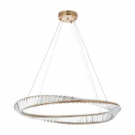 Подвесной светильник Arte Milano Venezia 318033/D800 BS (регулировка яркости, LED, 220V, хрусталь, пульт управления, на тросе, круглые)