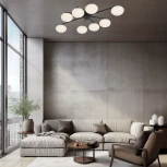 Потолочная люстра Eurosvet Opaline 70220/8 черный (шар)