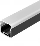 Профиль с экраном LINE-D-3030-2000 SQUARE BLACK+OPAL (Arlight, Алюминий) 055073