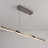 Подвесной светильник iLedex Vision 9309D-1200-2 GR+BK (220V, на проводе)