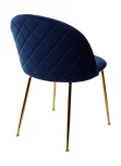 Стул PRESLEY BLUVEL-86 NAVY BLUE / золотой каркас