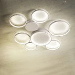 Потолочная люстра в виде колец Twine 7 Rings White ImperiumLoft Twine01 (204609-26) (LED, 220V)