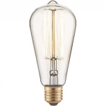 Ретро лампочка накаливания Эдисона груша прозрачная E27 60W 230V 340 lm Elektrostandard ST64 60W