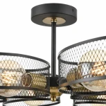 Потолочная люстра на штанге Lumion Vivana 8153/6C черный/медный, металл Е27 6*60W 220V