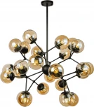 Потолочная люстра на штанге AM Group AM258 AM258-24 (220V, шар, молекулы)